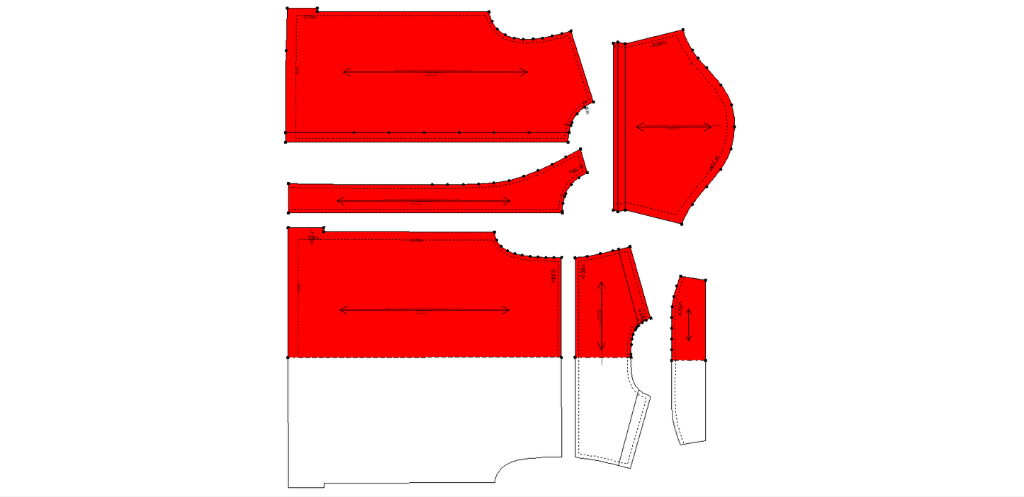 Men's Half Sleeves Regular Fit Shirt Sewing Pattern - A0008-26-Z-02