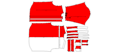 Men's Full Sleeves Plus Size Shirt Sewing Pattern - A0001-26-Z-01