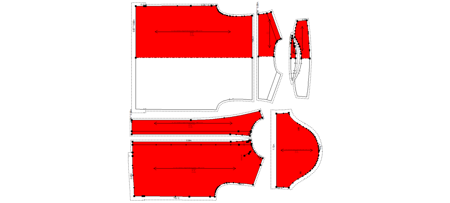 Men's Half Sleeves Regular Fit Shirt Sewing Pattern - A0001-26-Z-02