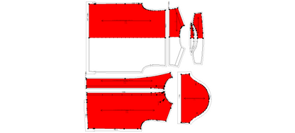 Men's Half Sleeves Regular Fit Shirt Sewing Pattern - A0001-26-Z-02