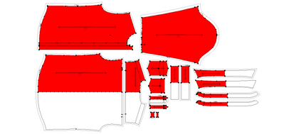 Men's Full Sleeves Regular Fit Shirt Sewing Pattern - A0003-26-Z-02