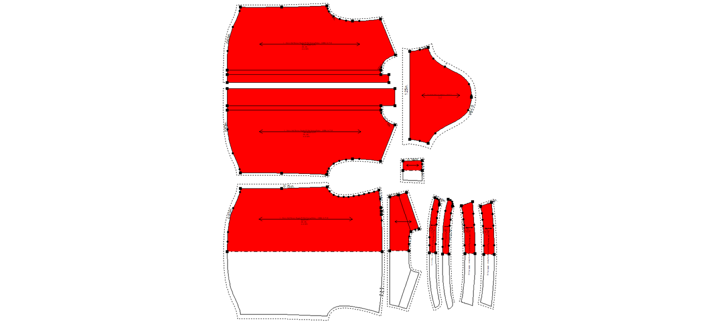 Men's Half Sleeves Regular Fit Shirt Sewing Pattern - A0006-26-Z-02