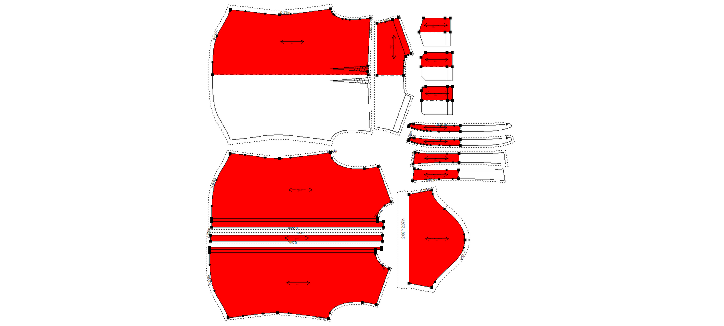 Men's Half Sleeves Regular Fit Shirt Sewing Pattern - A0002-25-Y-1