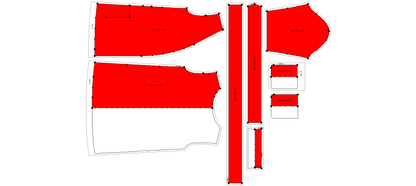 Women's Short Length Bathrobe Sewing Pattern - A0002-25-Y-2