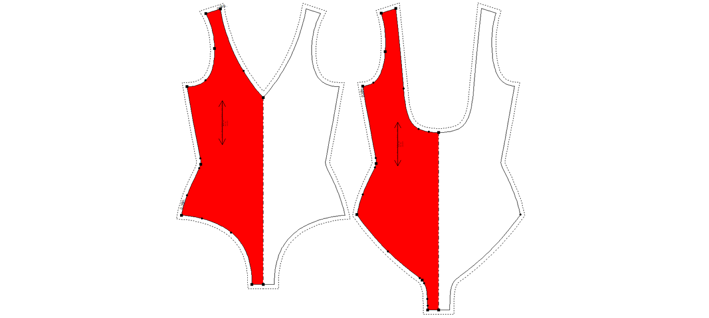 Women's Bodysuit Sewing Pattern - A0001-25-Y-3