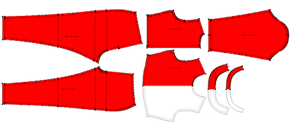 Women's Full Sleeves Jumpsuit Sewing Pattern - A0001-25-Y-7