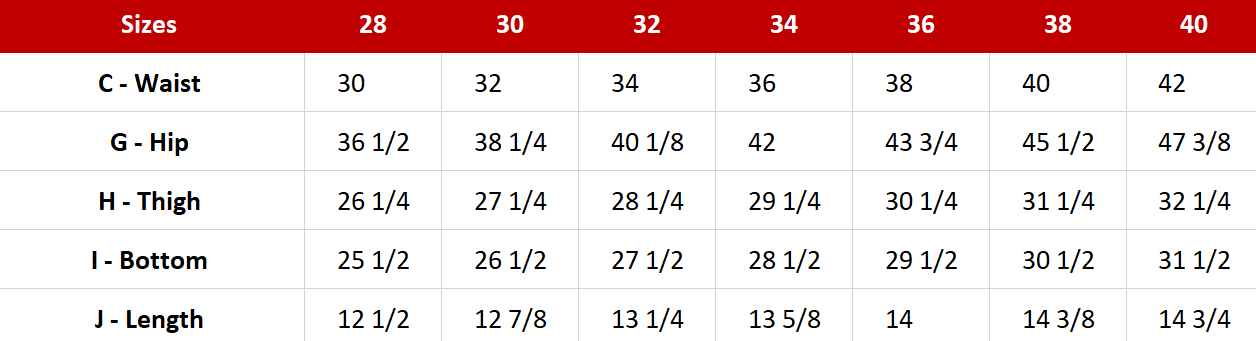 Women's Denim Shorts Sewing Pattern - A0004-22-V-2