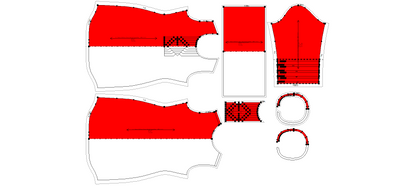 Women's Full Sleeves Chinese Collar Kurti Sewing Pattern - A0002-23-W-2