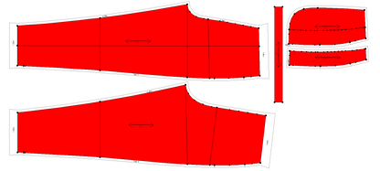 Women's Legging Sewing Pattern - A0010-23-W-2