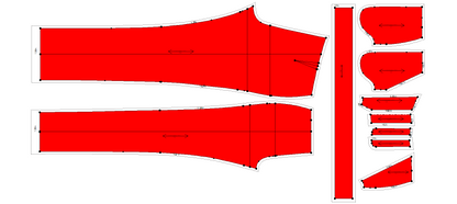 Women's Pencil Fit Pant Sewing Pattern - A0002-22-V-1