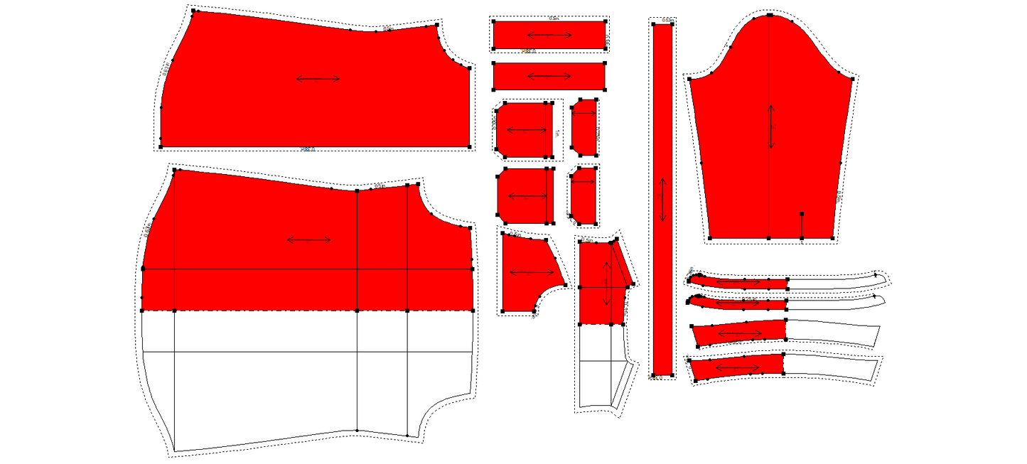 Women's Loose Fit Long Shirt Sewing Pattern - A0002-22-V-2