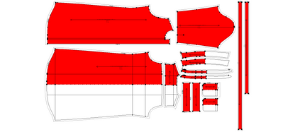 Women's Loose Fit Long Shirt Sewing Pattern - A0003-22-V-2