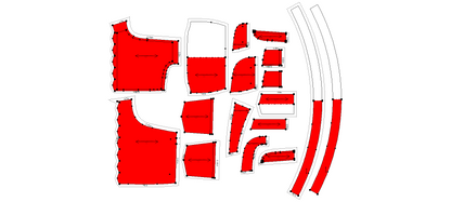 Women's Denim Shorts Sewing Pattern - A0004-22-V-2