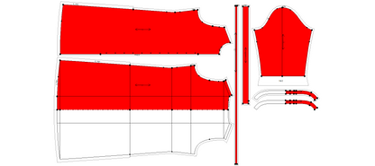 Women's Long Shirt Sewing Pattern - A0005-22-V-2