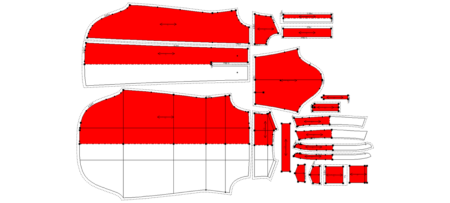 Women's Long Shirt Sewing Pattern - A0006-22-V-2