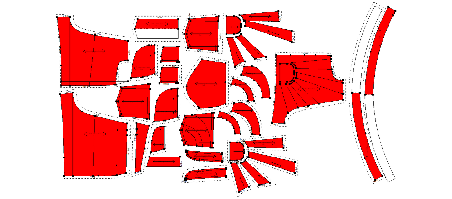 Women's Denim Shorts Sewing Pattern - A0007-22-V-2