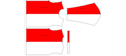 Men's Full Sleeves T-Shirt Sewing Pattern - A0002-22-V-05