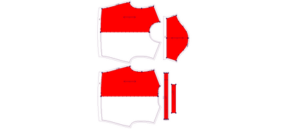 Women's Crop Top Sewing Pattern - A0014-22-V-05