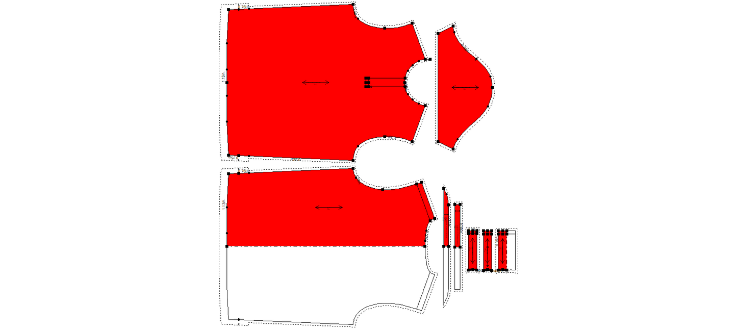 Men's Half Sleeves Polo T-Shirt Sewing Pattern - A0001-22-V-06