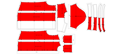 Men's Half Sleeves Shirt Sewing Pattern - A0004-22-V-04