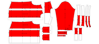 Men's Full Sleeves Shirt Sewing Pattern - A0005-22-V-04