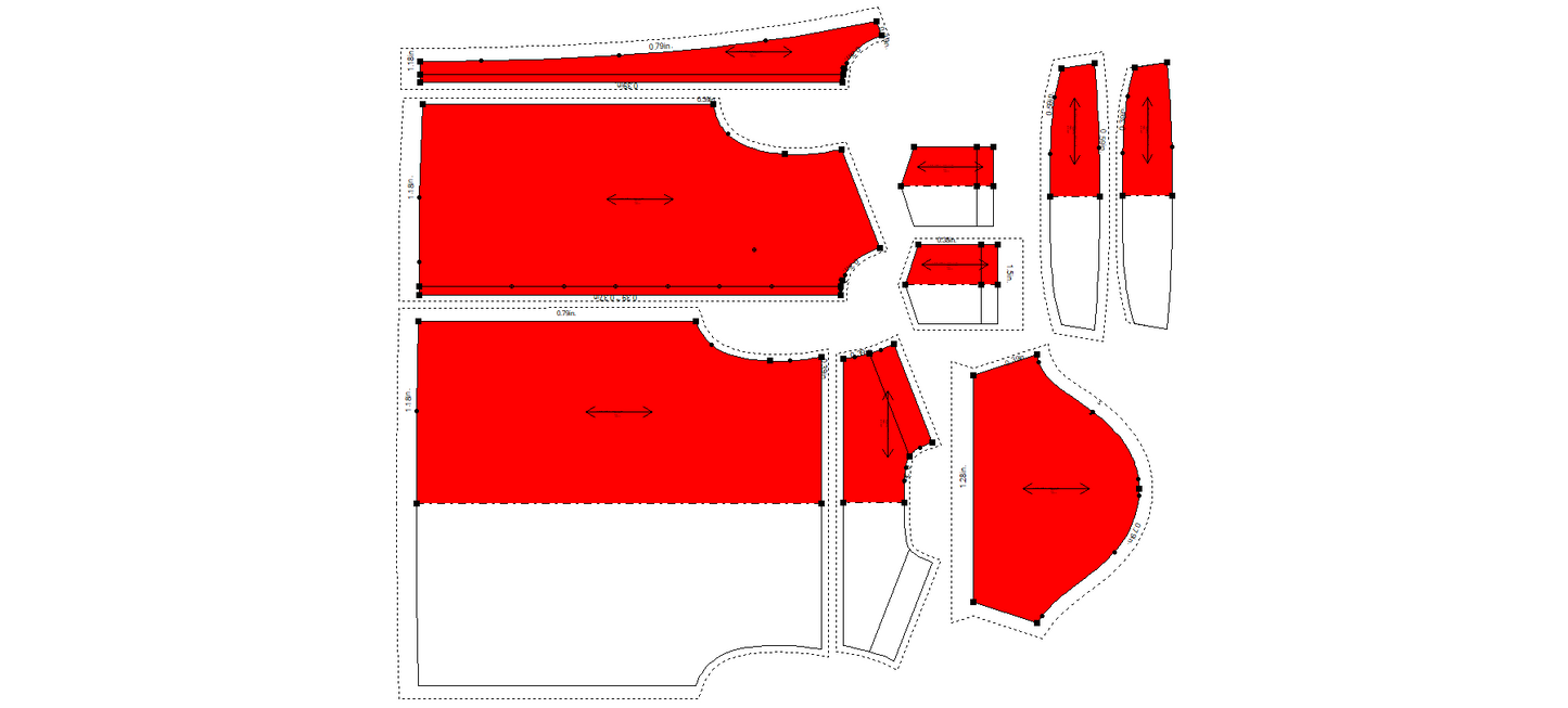 Men's Half Sleeves Shirt Sewing Pattern - A0010-22-V-04