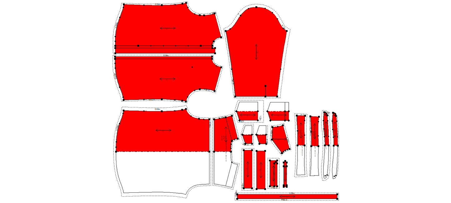 Men's Full Sleeves Shirt Sewing Pattern - A0012-22-V-04