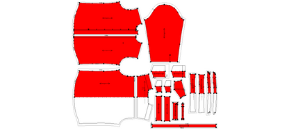 Men's Full Sleeves Shirt Sewing Pattern - A0012-22-V-04