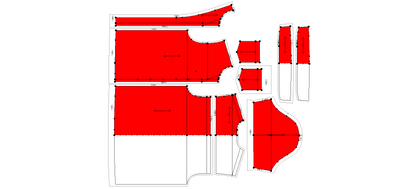 Men's Half Sleeves Shirt Sewing Pattern - A0013-22-V-04