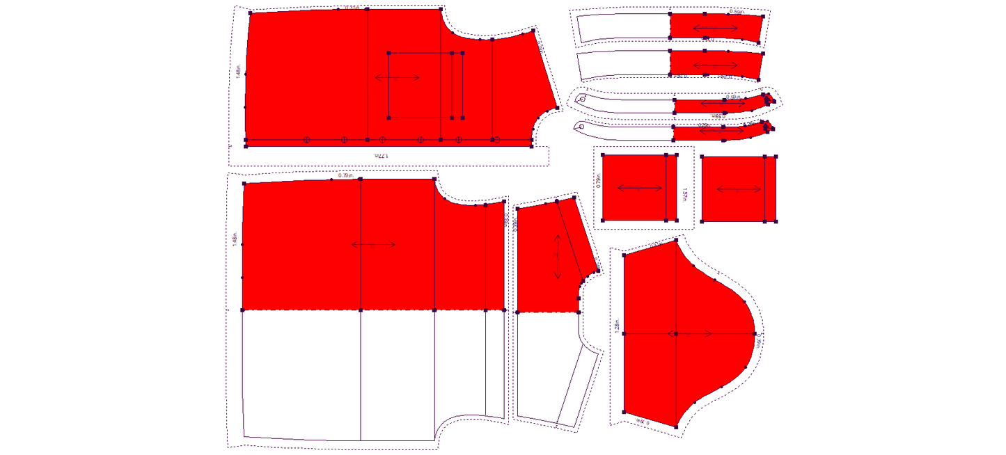 Men's Half Sleeves Shirt Sewing Pattern - A0014-22-V-04