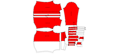 Men's Full Sleeves Shirt Sewing Pattern - A0015-22-V-04