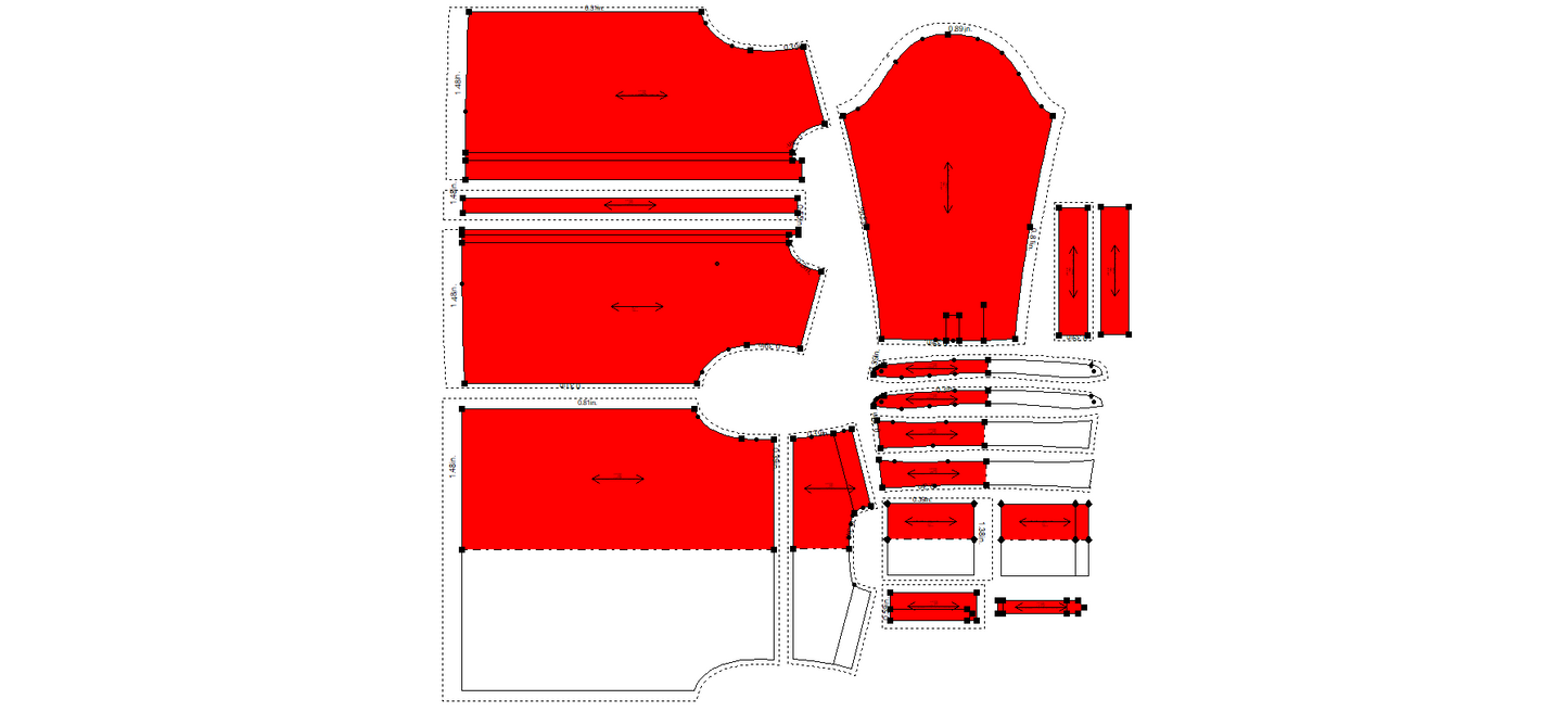 Men's Full Sleeves Shirt Sewing Pattern - A0016-22-V-04