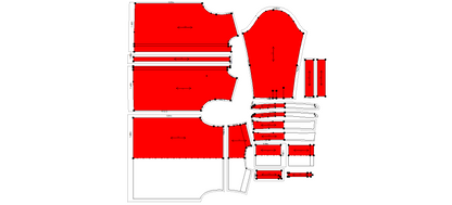 Men's Full Sleeves Shirt Sewing Pattern - A0016-22-V-04