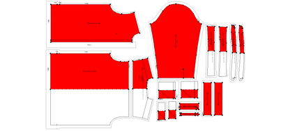 Men's Full Sleeves Shacket Sewing Pattern - A0017-22-V-04