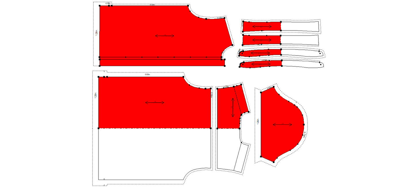 Men's Half Sleeves Shirt Sewing Pattern - A0022-22-V-04