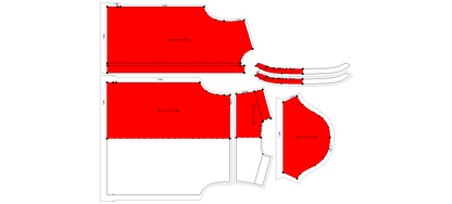 Men's Half Sleeves Chinese Collar Shirt Sewing Pattern - A0023-22-V-04