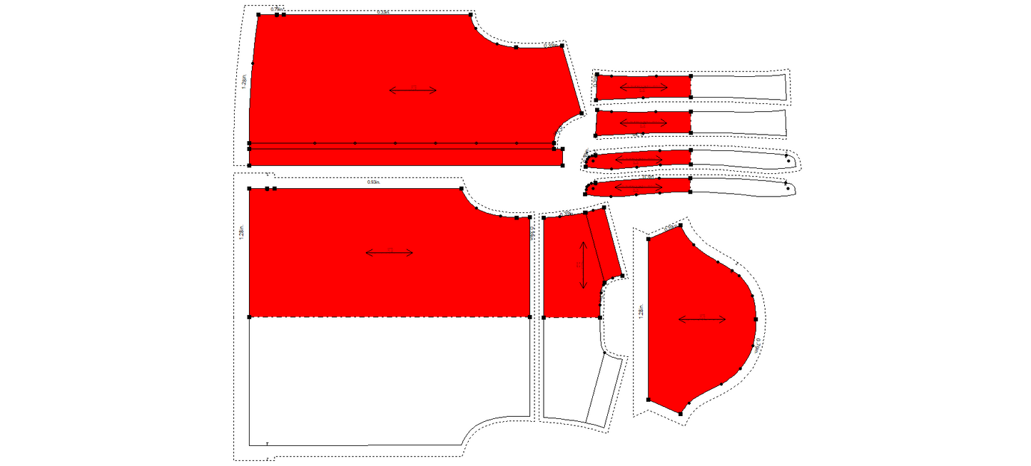 Men's Half Sleeves Shirt Sewing Pattern - A0024-22-V-04