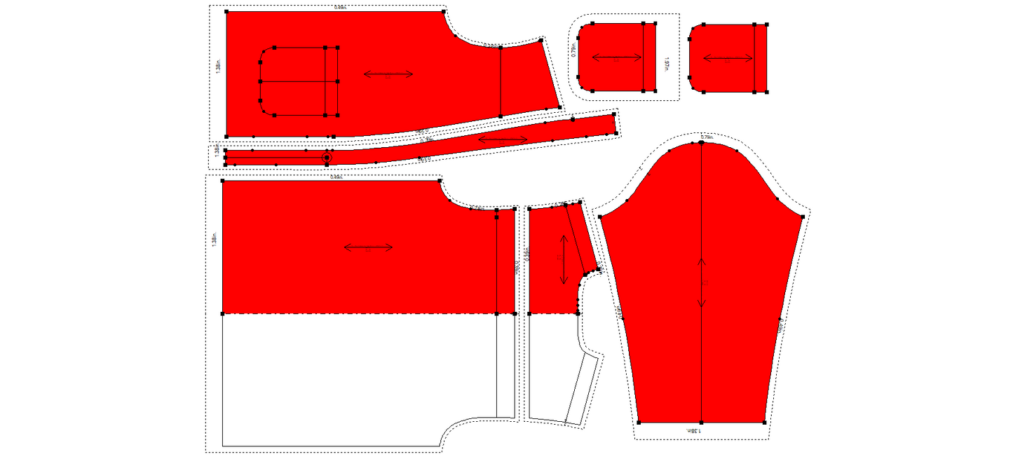 Men's Full Sleeves Shirt Sewing Pattern - A0006-22-V-04