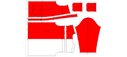 Men's Full Sleeves Shirt Sewing Pattern - A0006-22-V-04