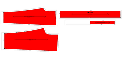 Kids - Girl's Pant Sewing Pattern - A0005-25-Y-8