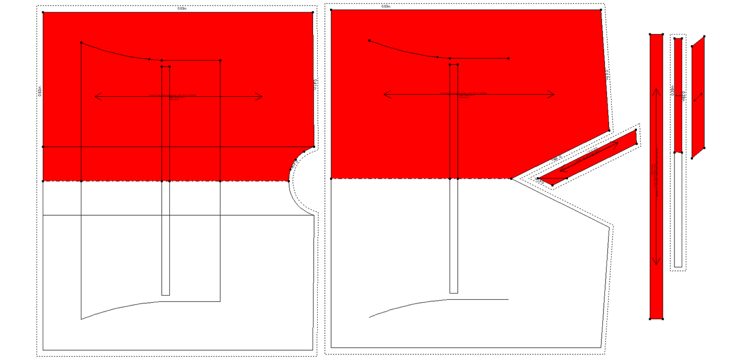 Women's Short Kaftan Sewing Pattern - A0011-22-V-12