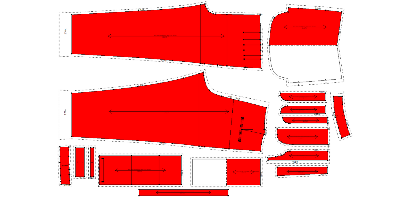 Men's Formal Pant Sewing Pattern - A0002-22-V-08