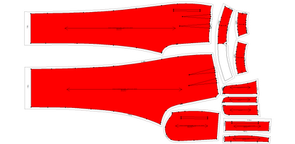 Women's Formal Pant Sewing Pattern - A0003-22-V-08