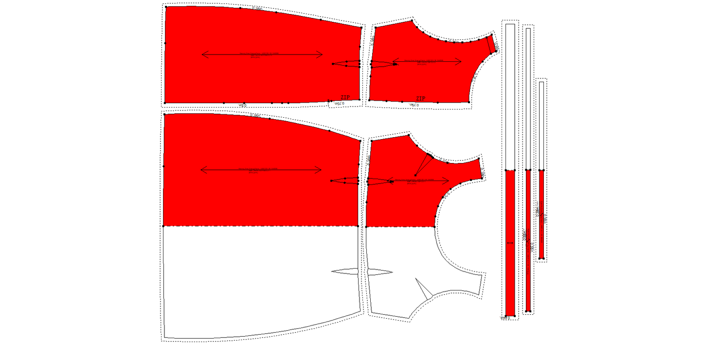 Maternity Dress Sewing Pattern - A0007-22-V-08