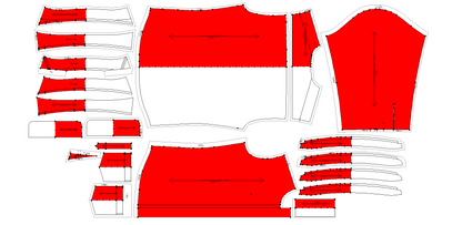 Men's Slim Fit Shirt Sewing Pattern - A0009-22-V-08