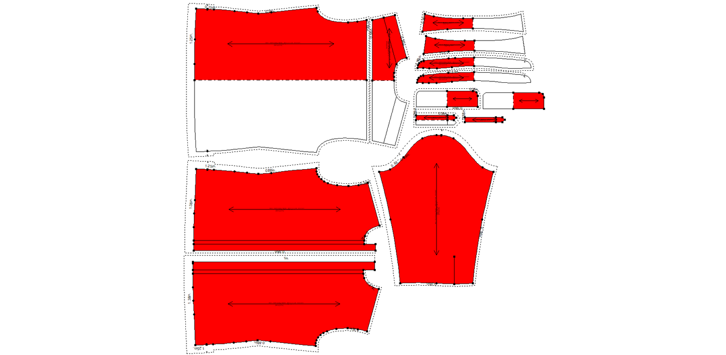 Men's Shirt Sewing Pattern - A0012-22-V-08