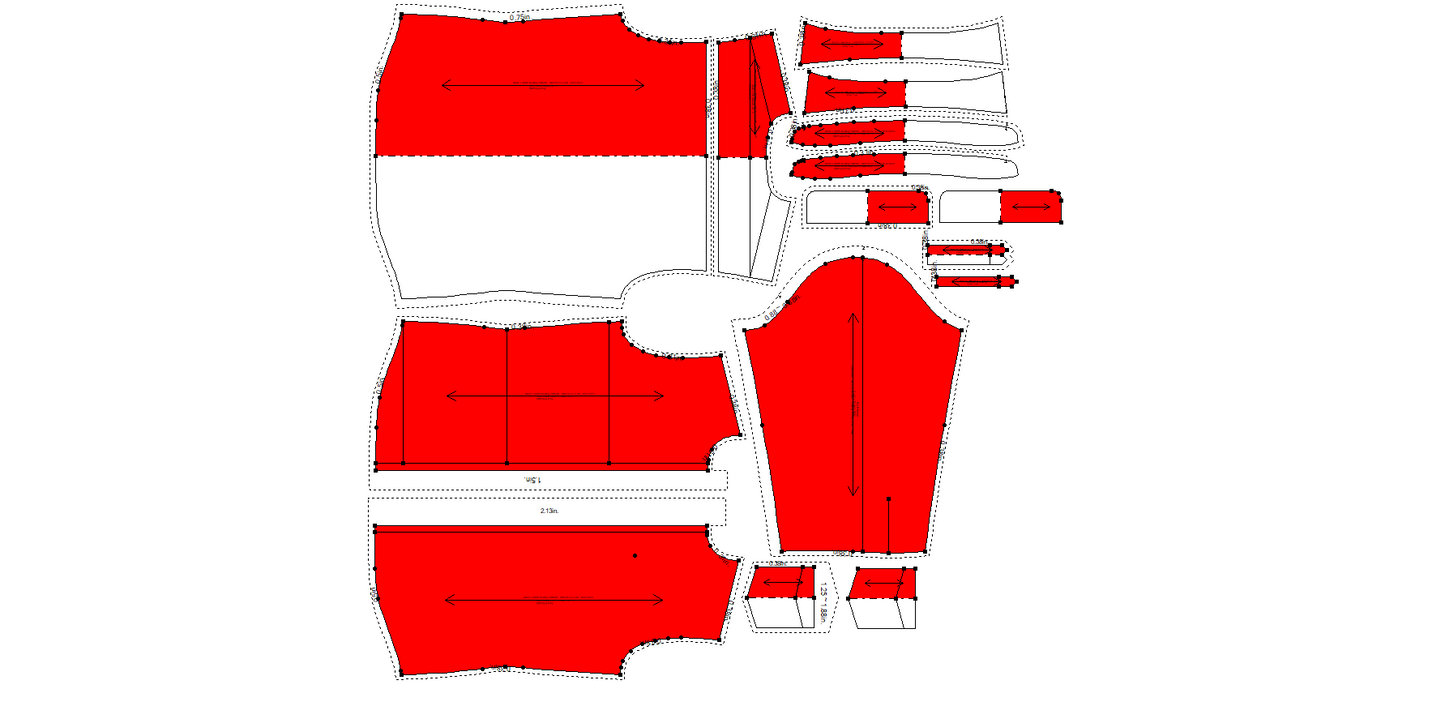 Men's Shirt Sewing Pattern - A0018-22-V-08