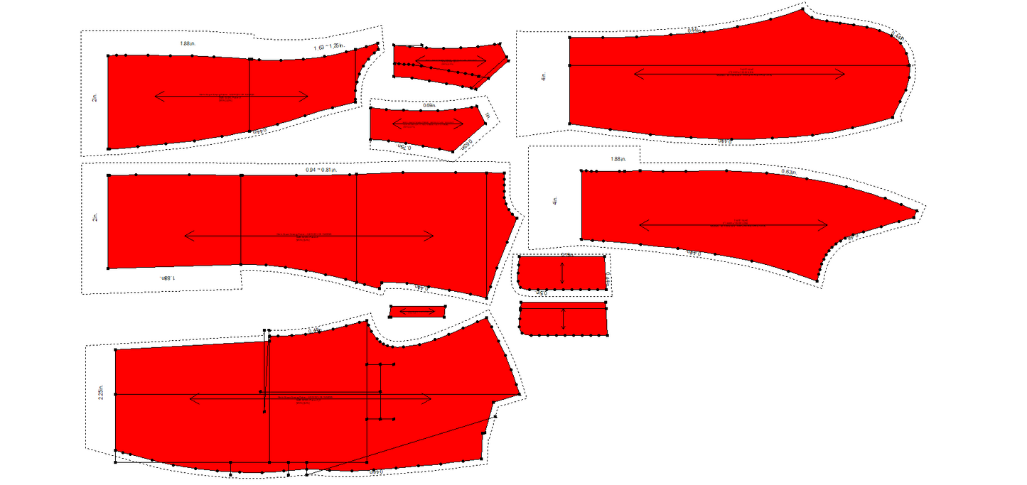 Men's Blazer Sewing Pattern - A0019-22-V-08
