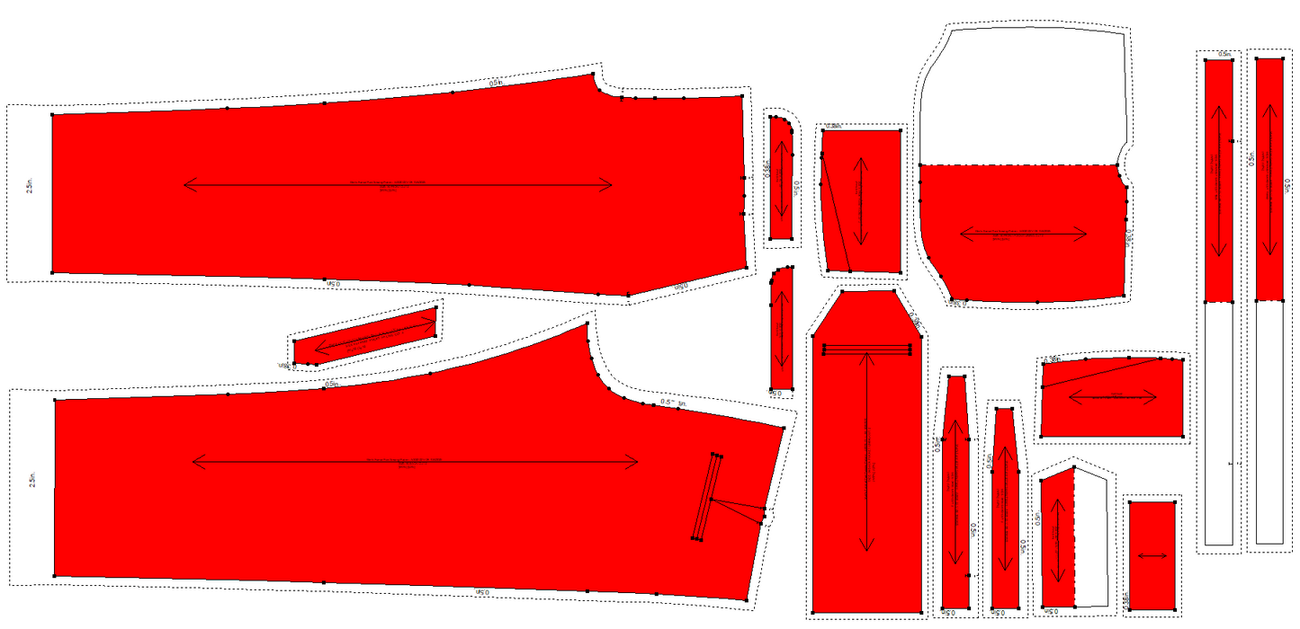 Men's Formal Pant Sewing Pattern - A0020-22-V-08