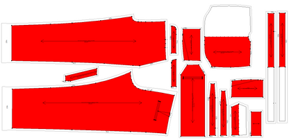 Men's Formal Pant Sewing Pattern - A0020-22-V-08